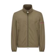 Groene Ruinette Jas met Driekleurige Rits Moncler , Green , Heren