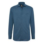 Pique Polo Shirt Regular Fit Boggi Milano , Blue , Heren