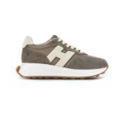 Duifgrijze Sneakers Italiaanse Stijl Hogan , Gray , Dames