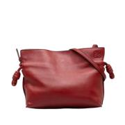 Pre-owned Leather shoulder-bags Loewe Pre-owned , Red , Dames