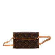 Pre-owned Leather crossbody-bags Louis Vuitton Vintage , Brown , Dames