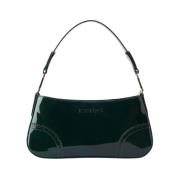 Gebeitst groen leren crossbodytas Iceberg , Green , Dames