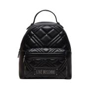 Zwarte Damesrugzak Stijlvol en veelzijdig Moschino , Black , Dames