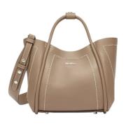 Schoudertas Lichtgrijs Max Mara , Beige , Dames