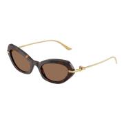 Stijlvolle zonnebril Dg4473 in bruin Dolce & Gabbana , Brown , Dames