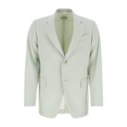 Mint Groene Wollen Blazer Lanvin , Green , Heren