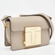 Pre-owned Leather shoulder-bags Tom Ford Pre-owned , Beige , Dames