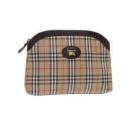 Pre-owned Cotton pouches Burberry Vintage , Beige , Dames