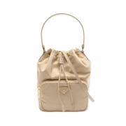 Pre-owned Leather prada-bags Prada Vintage , Beige , Dames