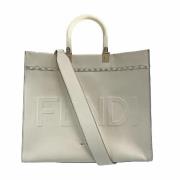 Pre-owned Leather fendi-bags Fendi Vintage , Gray , Dames