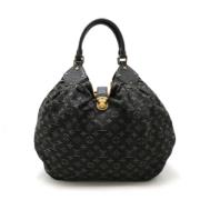 Pre-owned Denim handbags Louis Vuitton Vintage , Black , Dames