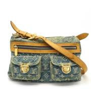 Pre-owned Denim shoulder-bags Louis Vuitton Vintage , Blue , Dames