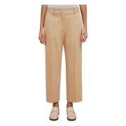 Beige Broek Met Rechte Pijpen Liviana Conti , Beige , Dames