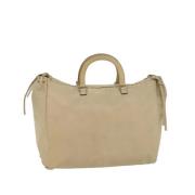 Pre-owned Leather handbags Prada Vintage , Beige , Dames