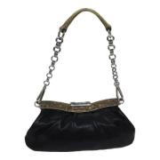 Pre-owned Leather prada-bags Prada Vintage , Black , Dames