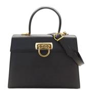 Pre-owned Leather handbags Salvatore Ferragamo Pre-owned , Black , Dam...