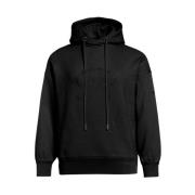 Sprankelende Strass Logo Print Hoodie Goldbergh , Black , Dames