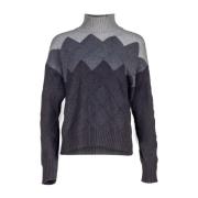 Multicolor Basket Weave Sweater Liviana Conti , Multicolor , Dames