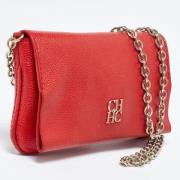 Pre-owned Leather shoulder-bags Carolina Herrera Pre-owned , Red , Dam...