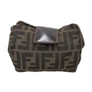 Pre-owned Canvas handbags Fendi Vintage , Brown , Dames