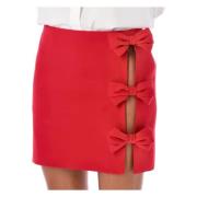 Ribbon Mini Rok Valentino Garavani , Red , Dames