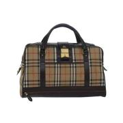 Pre-owned Canvas handbags Burberry Vintage , Brown , Dames