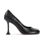 Zwarte Leren Pumps Elegante Stijl Amina Muaddi , Black , Dames