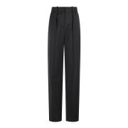 Stijlvolle Broek voor Vrouwen Elisabetta Franchi , Black , Dames