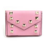 Pre-owned Leather wallets Valentino Vintage , Pink , Dames