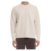 Gebreide trui Ivoor Front Stitching Roberto Collina , Beige , Heren