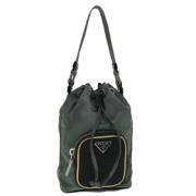 Pre-owned Nylon handbags Prada Vintage , Gray , Dames