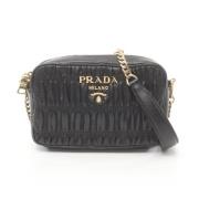 Pre-owned Leather crossbody-bags Prada Vintage , Black , Dames