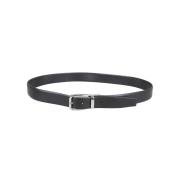 Zwart Gesp Riem Z Zegna , Black , Heren