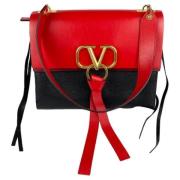 Pre-owned Leather shoulder-bags Valentino Vintage , Red , Dames