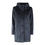 Velvet Parka Jas voor Vrouwen RRD , Blue , Dames