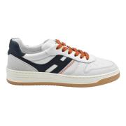 Witte Oranje Veterschoenen voor Mannen Hogan , Multicolor , Heren