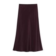 Amaranto Longuette Raso Rock Rok Roberto Collina , Brown , Dames