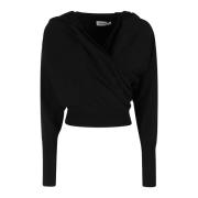 Gezellige Wrap Hoodie Simkhai , Black , Dames