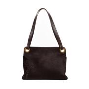 Pre-owned Leather totes Versace Pre-owned , Brown , Dames