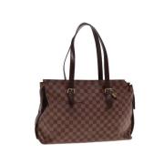 Pre-owned Canvas handbags Louis Vuitton Vintage , Brown , Dames