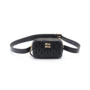 Pre-owned Leather shoulder-bags Miu Miu Pre-owned , Black , Dames