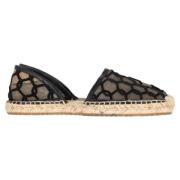 Pre-owned Leather espadrilles Jimmy Choo Pre-owned , Black , Dames