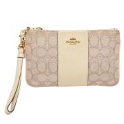 Pre-owned Leather handbags Coach Pre-owned , Beige , Dames