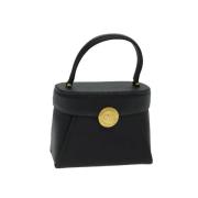 Pre-owned Leather handbags Valentino Vintage , Black , Dames