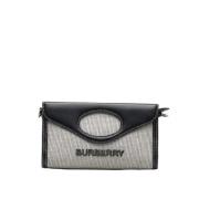 Pre-owned Canvas handbags Burberry Vintage , Black , Dames