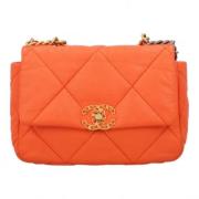 Pre-owned Leather crossbody-bags Chanel Vintage , Orange , Dames