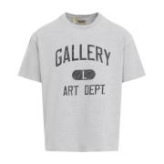 Grijze T-shirt voor moderne man Gallery Dept. , Gray , Heren