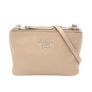 Pre-owned Leather prada-bags Prada Vintage , Beige , Dames