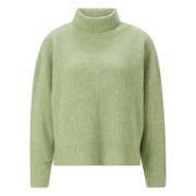 Stijlvolle Roll Neck Sweater Rich & Royal , Green , Dames