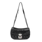 Pre-owned Leather shoulder-bags Miu Miu Pre-owned , Black , Dames